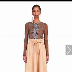 NWT Ulla Johnson Eve Top Ocelot size Small